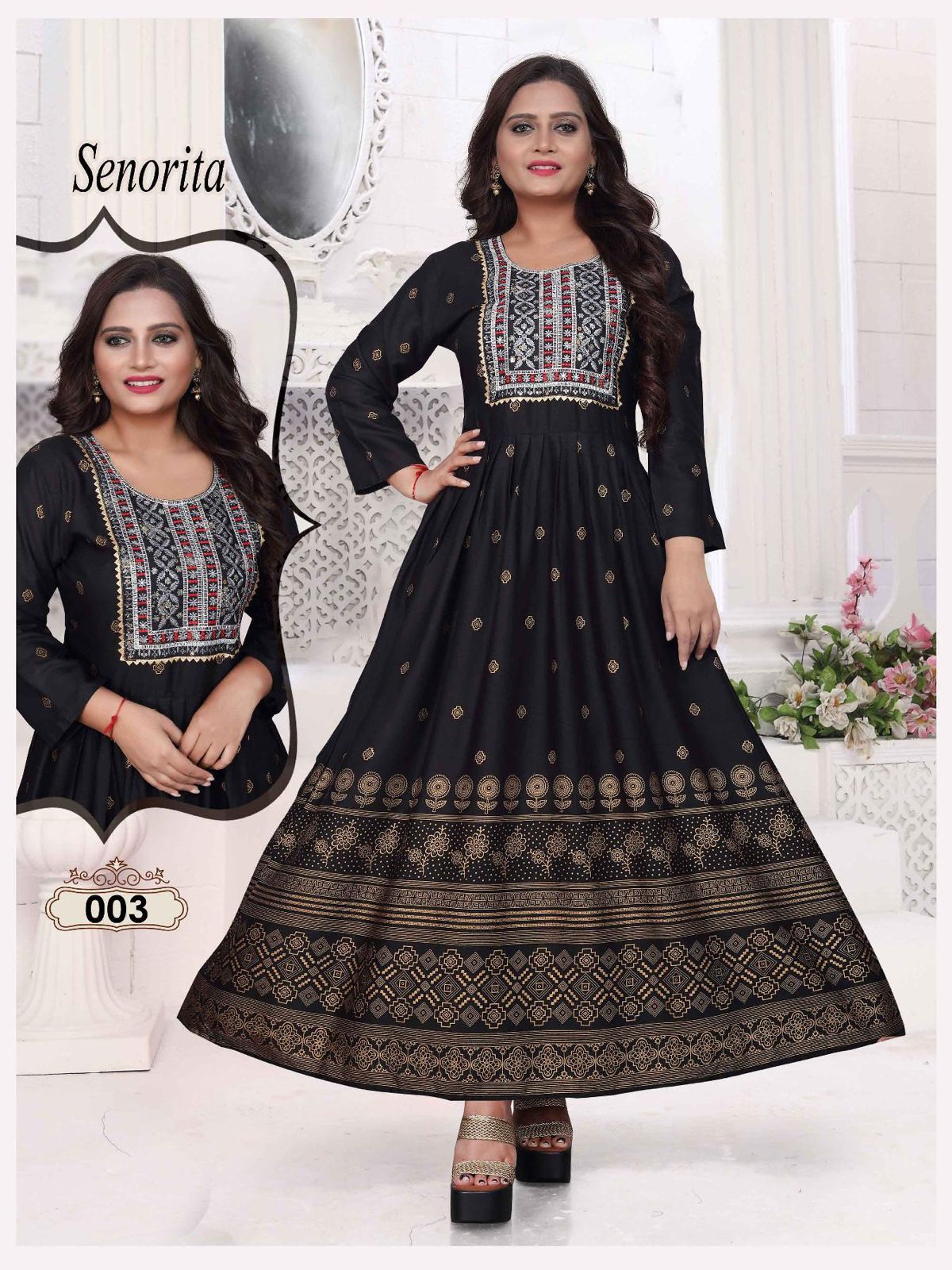 Ft Senorita 1 Rayon Printed Wholesale Kurti Collection